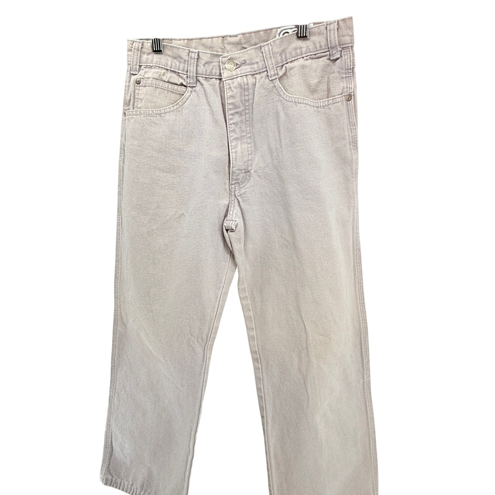 90s GAP USA Jeans Mens 31x32 Gray Denim Pants Cotton Straight Leg Vintage